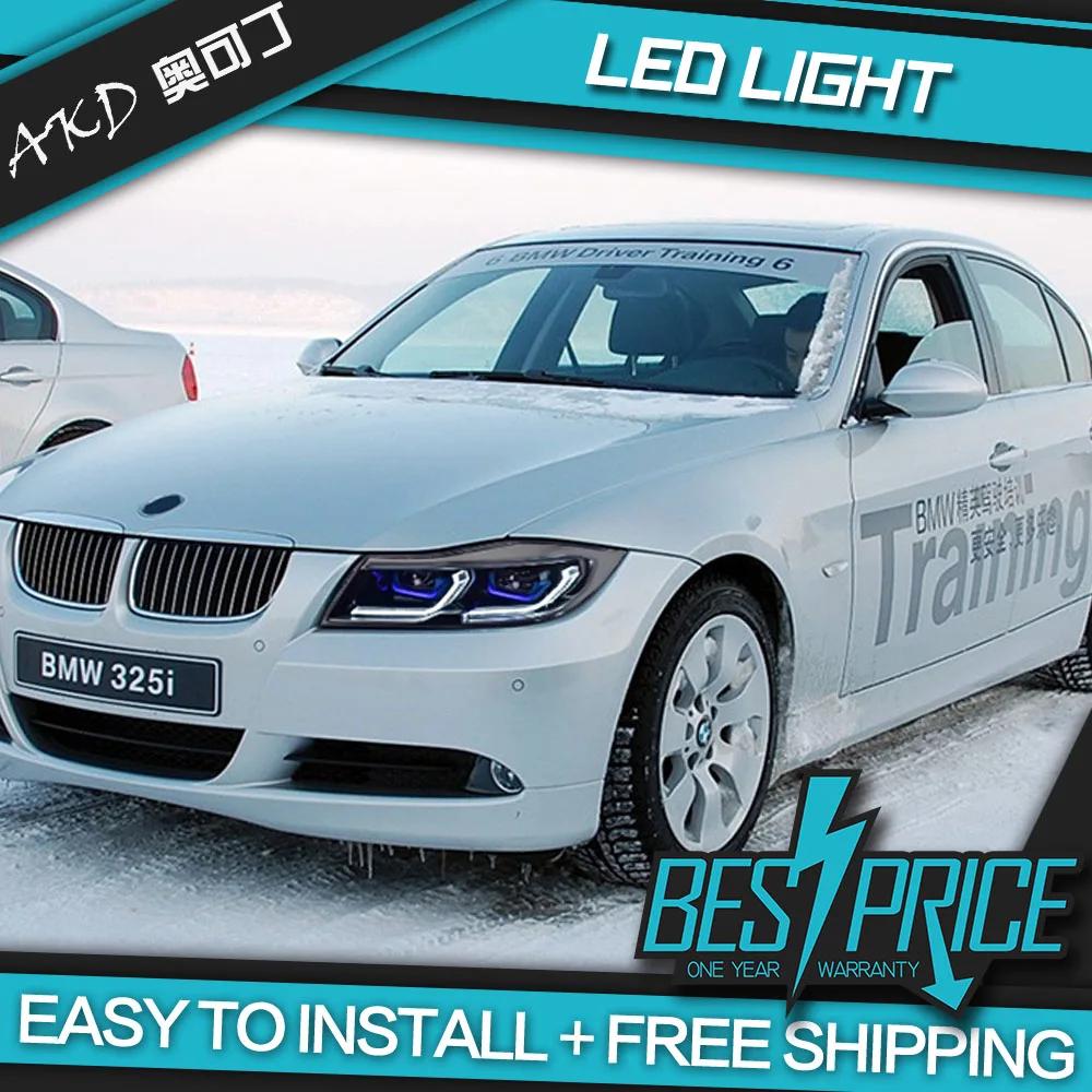AKD ڵ Ÿϸ LED Ʈ DRL Hid Bi Xenon  ׼, BMW E90 Ʈ 2005-2012 320i 318i 323i 3 ø